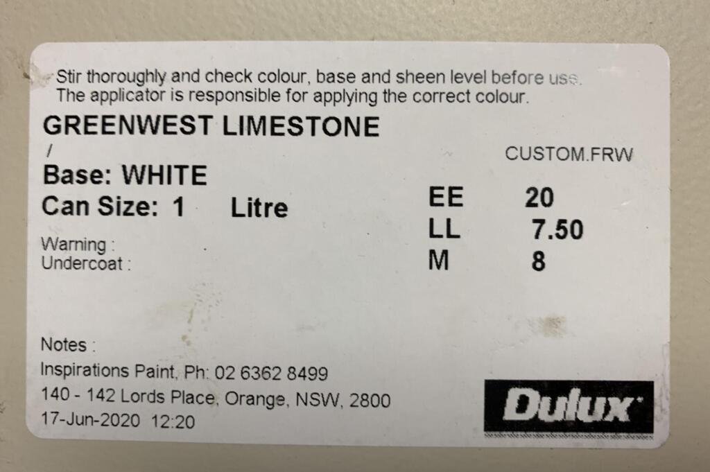 Custom Dulux Colour Codes