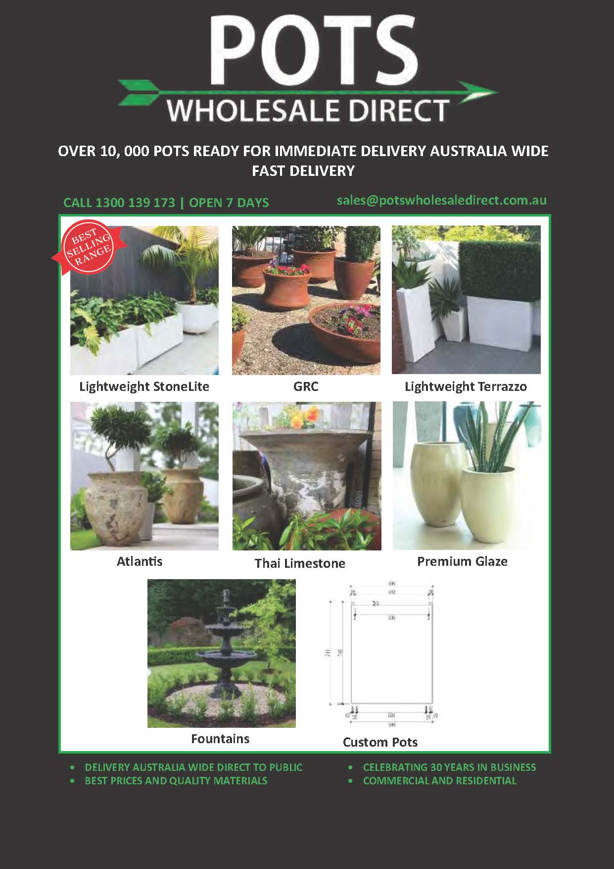 Best potsand planters catalogue Sydney Delivery, Adelaide, Canberra, near me