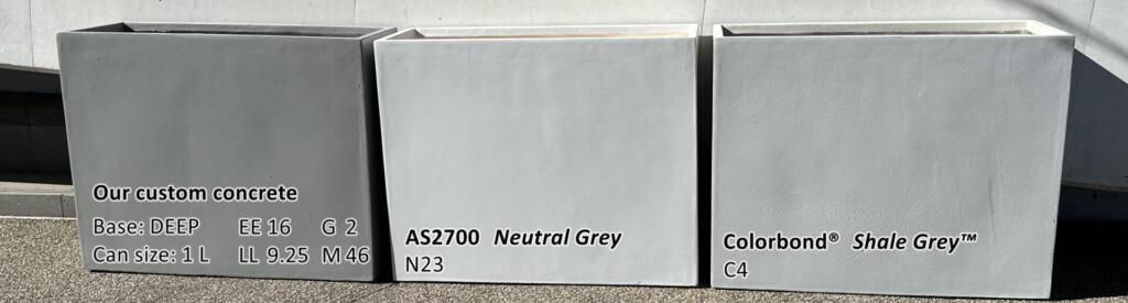 Custom Grey Colour Garden Pots and Planters