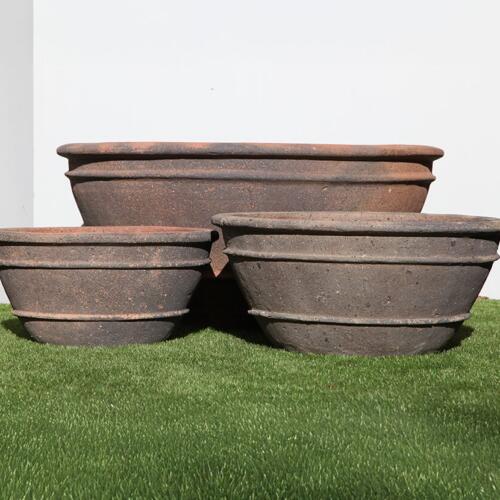 Old Stone Sala Pond Planter Terracotta look garden pot