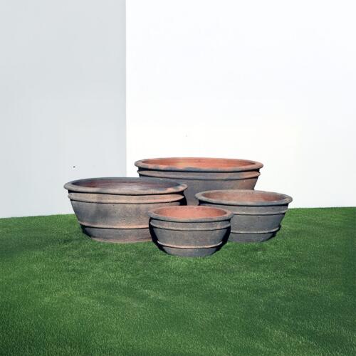 Old Stone Sala Pond Planter Terracotta look garden pot