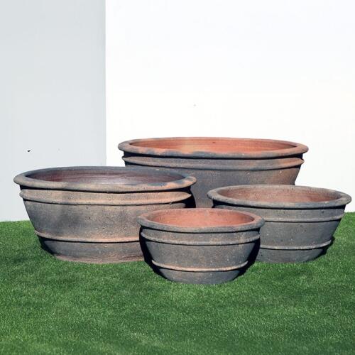 Old Stone Sala Pond Planter Terracotta look garden pot