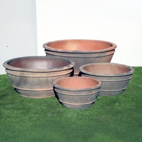 Old Stone Sala Pond Planter Terracotta look garden pot
