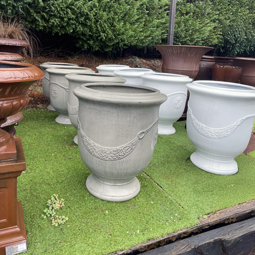 Lightweight GRC StoneLite Anduze Decorative Urn Pot Garden Planeter