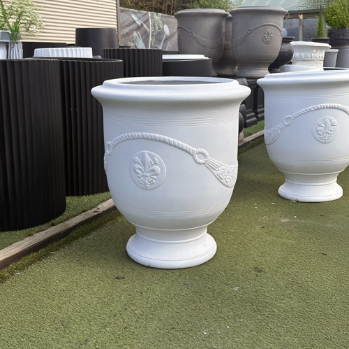 Lightweight GRC StoneLite Anduze Decorative Urn Pot Garden Planeter